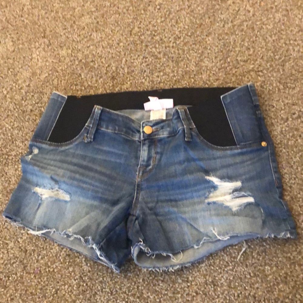 Maternity blue Jean short